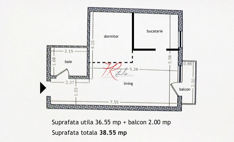 Pod Constanta, vanzare studio, bloc 2012.
